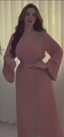 Robe abaya asymétrique